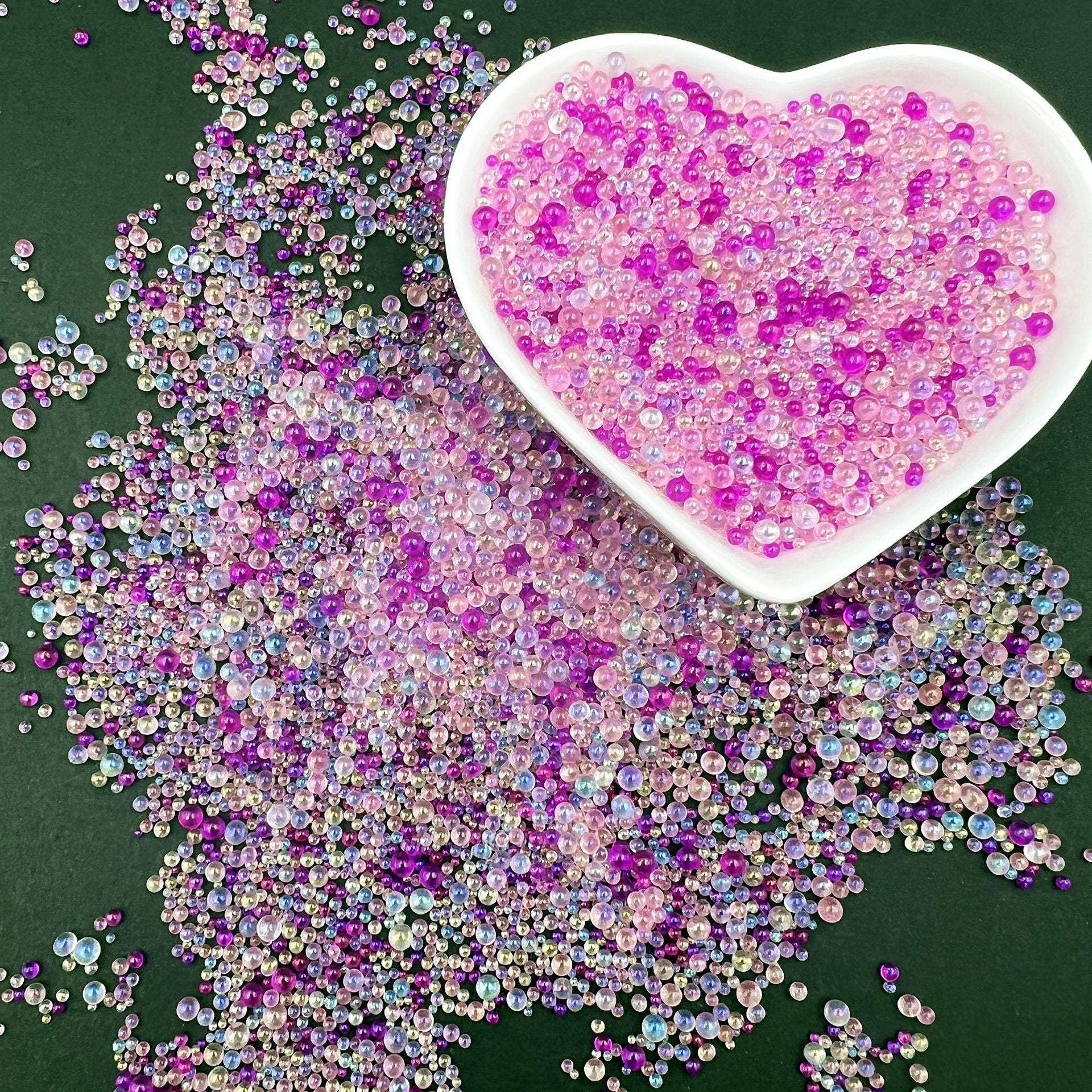 Wholesale Non-porous Bubble Beads Clear Glass Round Beads